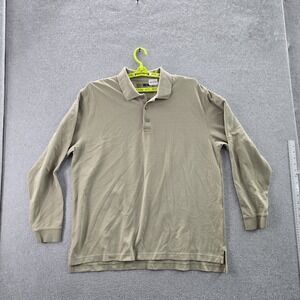 5.11 Tactical Men Polo XL Brown Performance Long Sleeve Workwear